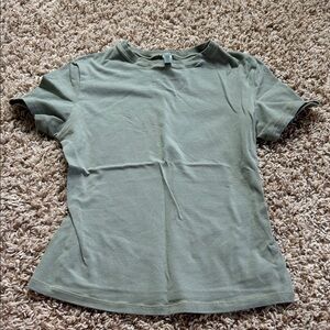 Skims Short Sleeve Women's Tee - Sage Green